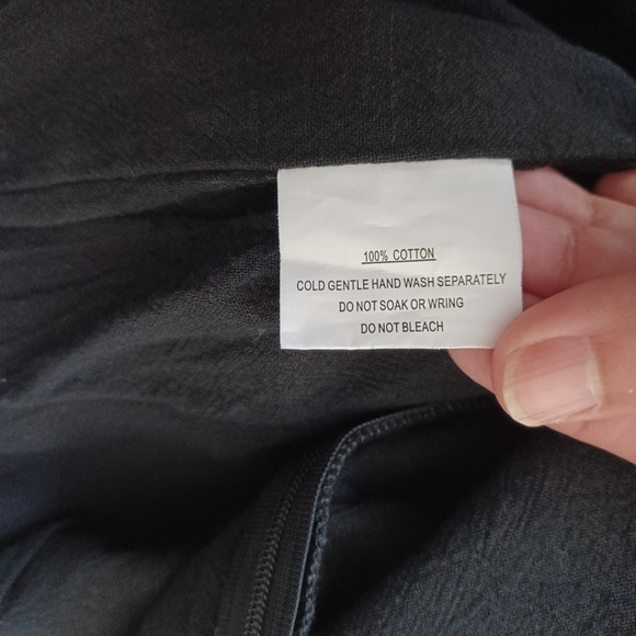 Selfie Leslie Black Cotton Jumpsuit Straight With Pockets Double Lined XL - Picture 9 of 9